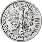 Obverse 2 Zlote 1971 MW Sheaves and fruits