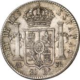 Reverse 20 Reales 1823 M SR