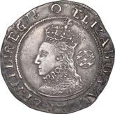Obverse Sixpence 1600 Sixth issue