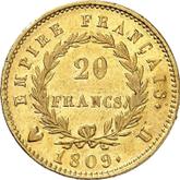 Reverse 20 Francs 1809 U