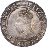 Obverse Sixpence 1592 Sixth issue