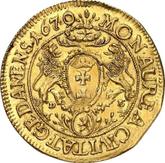 Reverse Ducat 1670 DL Danzig