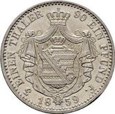 Reverse 1/3 Thaler 1859 F