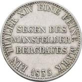 Reverse Thaler 1835 A Mining