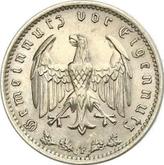 Reverse 1 Reichsmark 1933 F