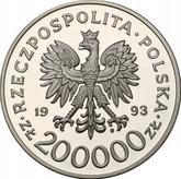 Obverse 200000 Zlotych 1993 MW 750th Anniversary Of The Granting Of City Rights To Szczecin