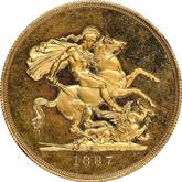 Reverse Five Pounds 1887 S JEB