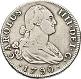 Obverse 4 Reales 1790 M MF