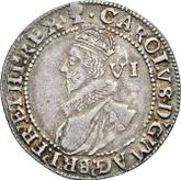 Obverse Sixpence 1626 Second draped bust