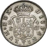 Reverse 4 Reales 1819 S CJ