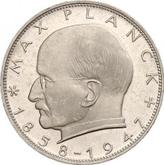 Obverse 2 Mark 1960 F Max Planck