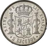 Reverse 2 Escudos 1865