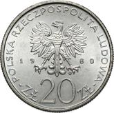 Obverse 20 Zlotych 1980 MW XXII Summer Olympic Games - Moscow 1980