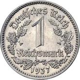 Obverse 1 Reichsmark 1937 A