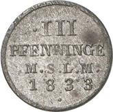 Reverse 3 Pfennig 1833