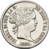 Obverse 4 Reales 1864