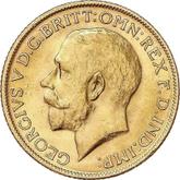Obverse Sovereign 1915 M