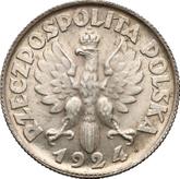 Obverse 2 Zlote 1924 H Pattern