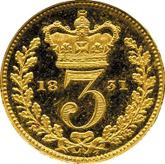 Reverse Threepence 1831 Maundy