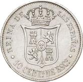 Reverse 10 Céntimos de escudo 1866