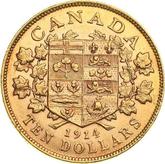 Reverse 10 Dollars 1914