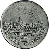 Reverse 5 Ducat 1677 Donative Krakow