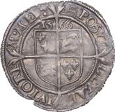 Reverse Sixpence 1566 Third issues