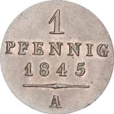 Reverse 1 Pfennig 1845 A