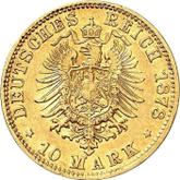 Reverse 10 Mark 1878 G Baden