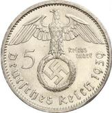 Reverse 5 Reichsmark 1939 A