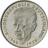 Obverse 2 Mark 1992 F Kurt Schumacher