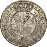 Reverse Ort (18 Groszy) 1753 EC Crown