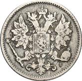 Obverse 25 Pennia 1876 S