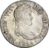 Obverse 2 Reales 1819 M GJ