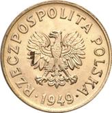 Obverse 50 Groszy 1949 Pattern