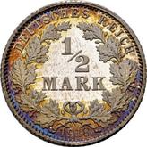 Obverse 1/2 Mark 1918 E