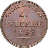 Reverse 4 Pfennig 1858 A