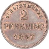Reverse 2 Pfennig 1867