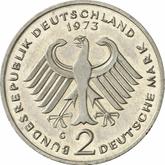 Reverse 2 Mark 1973 G Konrad Adenauer