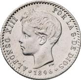 Obverse 50 Céntimos 1896 PGV