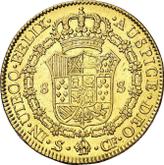 Reverse 8 Escudos 1776 S CF
