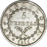 Reverse 5 Pesetas 1811