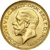 Obverse Sovereign 1932 SA
