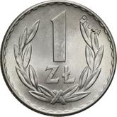 Reverse 1 Zloty 1949 Pattern