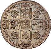 Reverse Sixpence 1743 Old Head