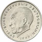Obverse 2 Mark 1970 G Konrad Adenauer