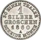 Reverse Silber Groschen 1860 A