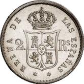 Reverse 2 Reales 1859
