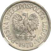 Obverse 5 Groszy 1970 MW