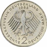Reverse 2 Mark 1985 D Konrad Adenauer
